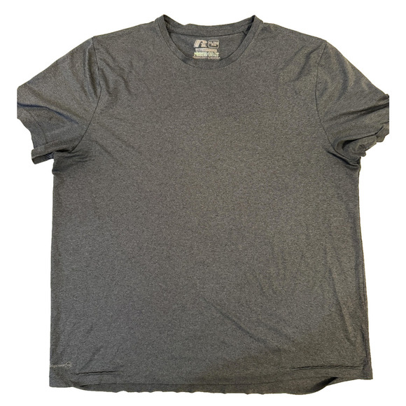 Workout Shirt LOT of 2 Bundle Mens XL Blue + Russell Athletics XL Gray Dry Fit - Picture 3 of 5